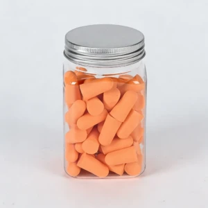 earplugs in bottle