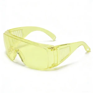 Fluorescent green safety glasses