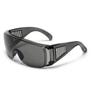 Gray safety glasses