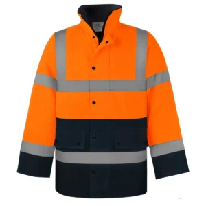 Orange-black reflective working cloth