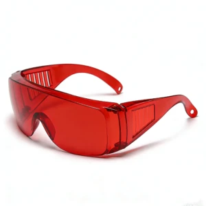 Red safety glasses